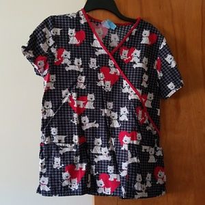 Size small Scrub top